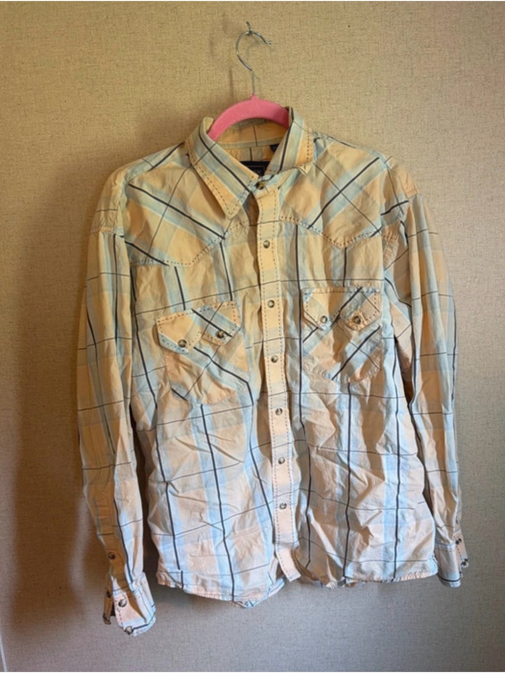Classic Western Button Down snap up size large